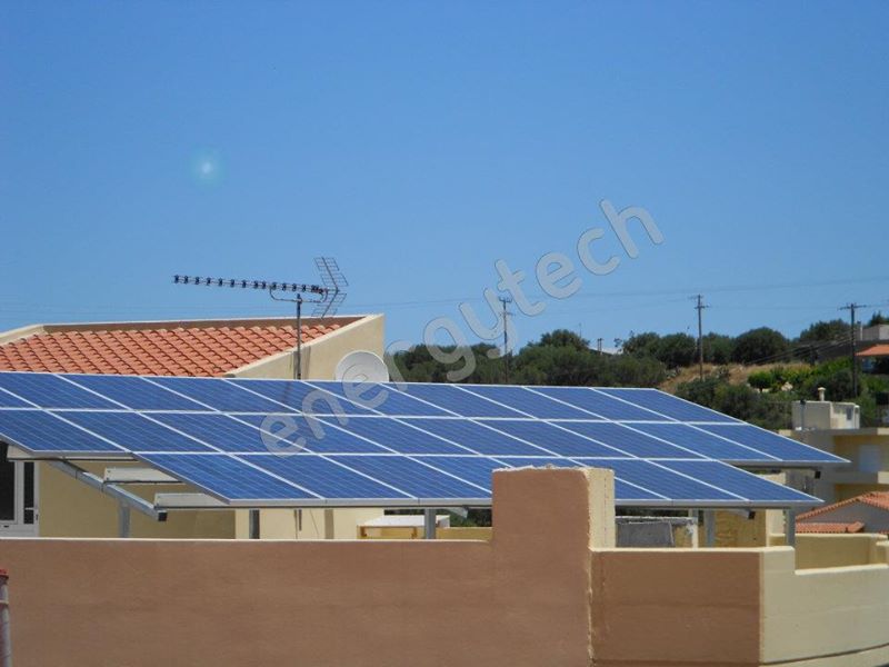 Φωτοβολταϊκό σύστημα 10kW επί στέγης, Κρήτη